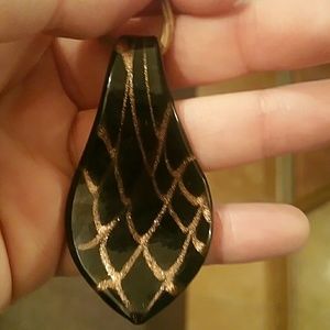 Murano glass necklace charm!! Made in Italy!!